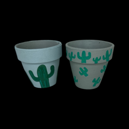 Hand painted-3 inch pot